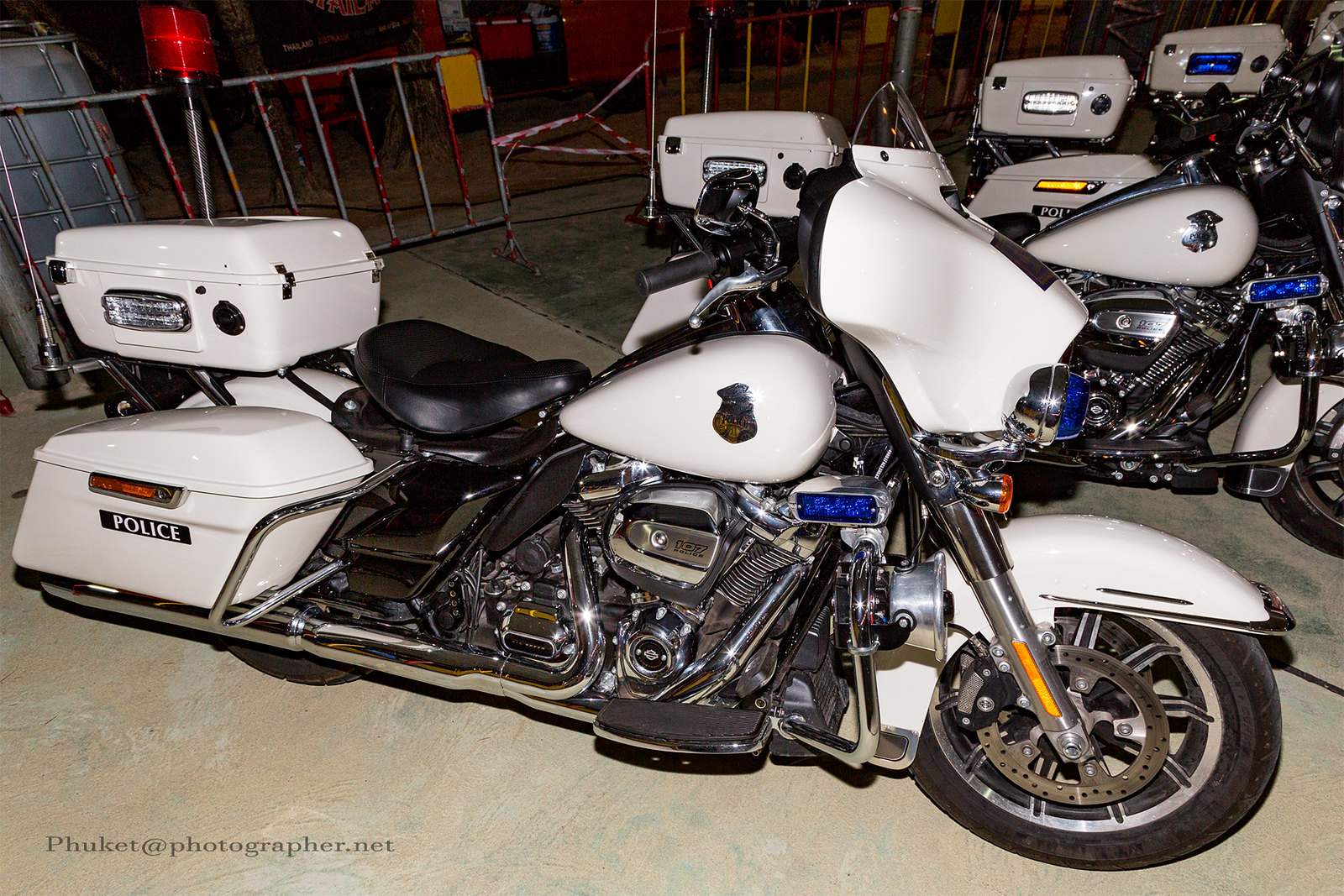Harley-Davidson police motorbikes at Phuket Bike Week