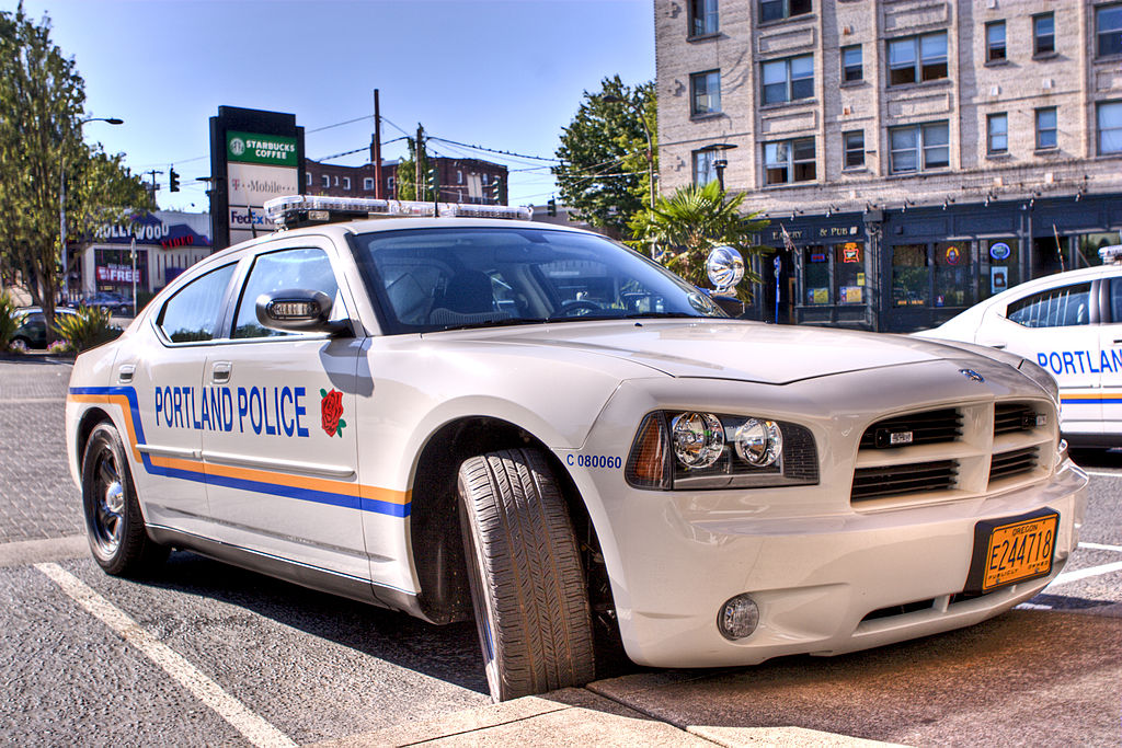 Dodge Charger Portland, Oregon police patrol car