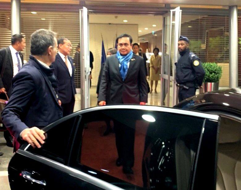 Thai Prime Minister Gen Prayut Chan-ocha attended the inauguration of the Paris Peace Forum