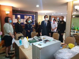 Prime Minister Prayut on a visit during COVID-19 coronavirus outbreak