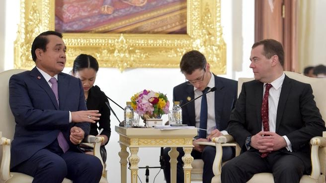 Dmitry Medvedev meets with Prime Minister of Thailand Prayut Chan-o-cha