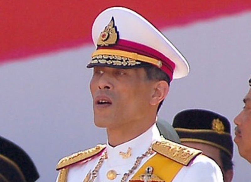 King Maha Vajiralongkorn at a ceremony in Bangkok
