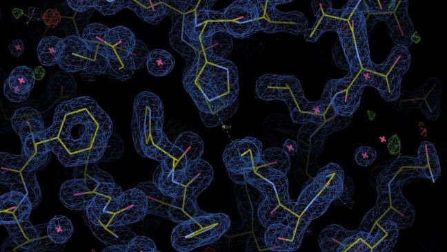 Electron density map