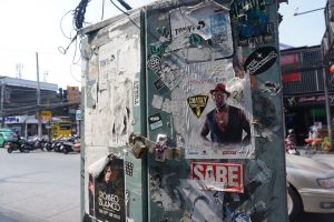 Posters on Bangla Road in Patong, Phuket