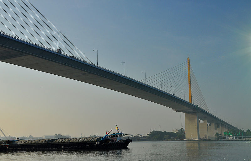 Rama IX Bridge in Bangkok
