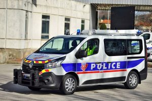 Renault Trafic from French riot units in France.