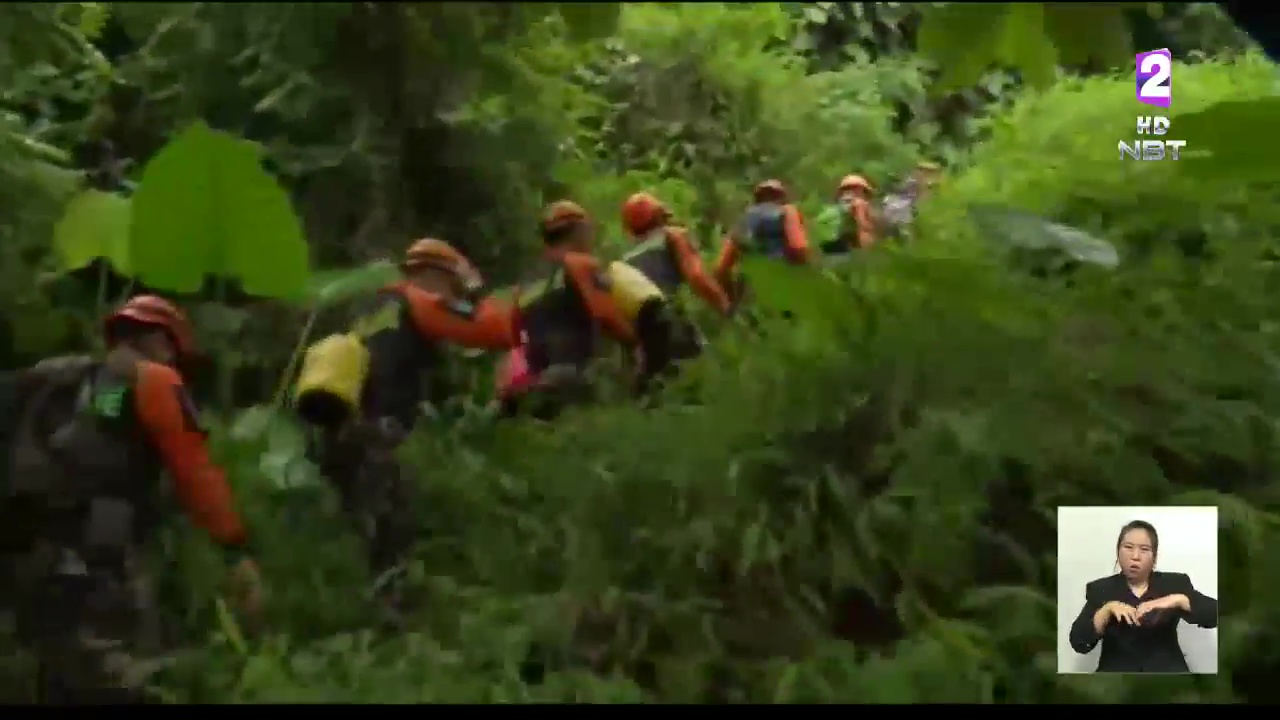 Rangers searching for potential entrances in Tham Luang cave, Chiang Rai