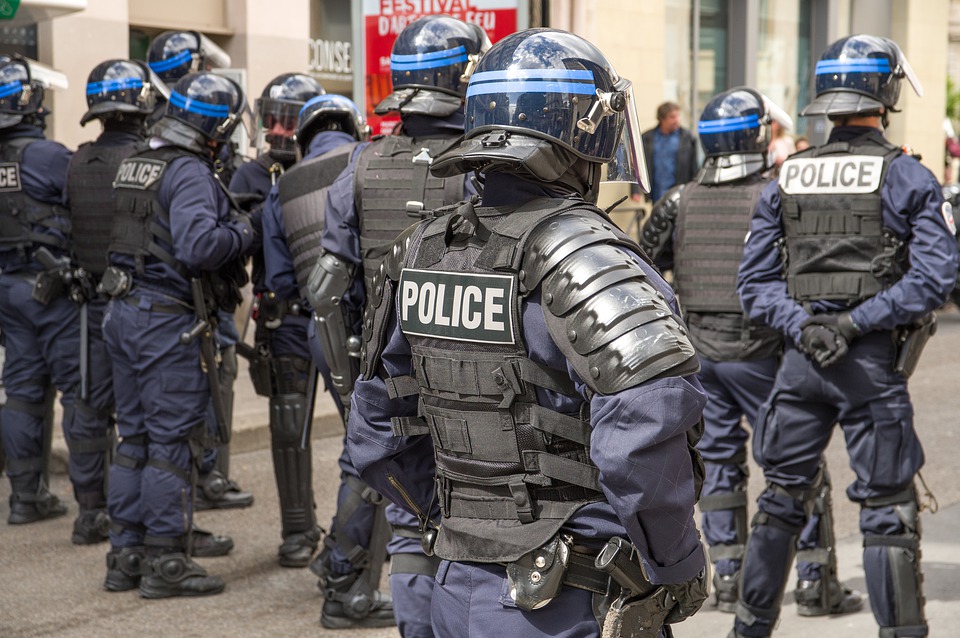 French riot police in Paris