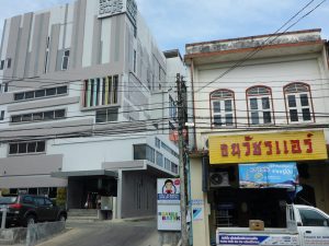 A pickup truck on a street in Phuket.