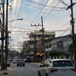 Busy road in Koh Samui Island