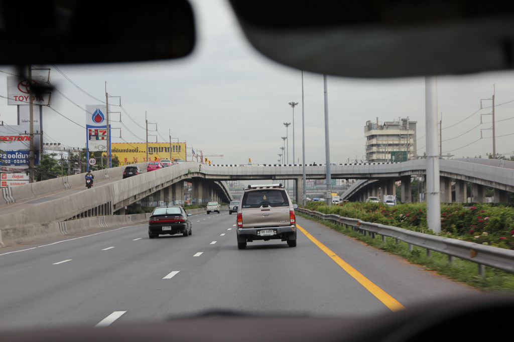 A road in Pathum Thani