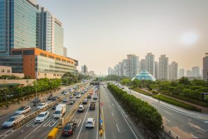 Road in Seoul, South Korea