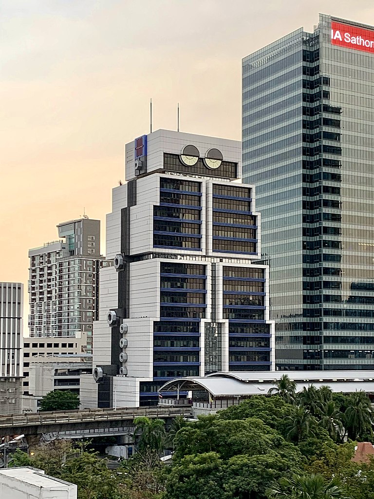 The Robot Building (UOB Bank) in Bangkok.