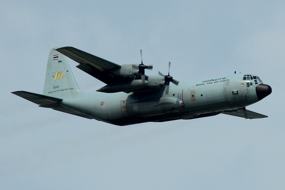 Royal Thai Air Force Lockheed C-130 Hercules in flight
