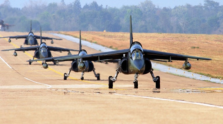 Four Royal Thai Air Force (RTAF) Dornier Alpha Jet A trainers