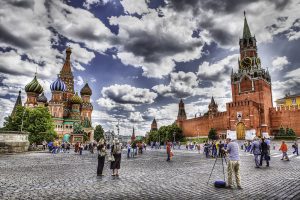 Red square in Moscow, Russia