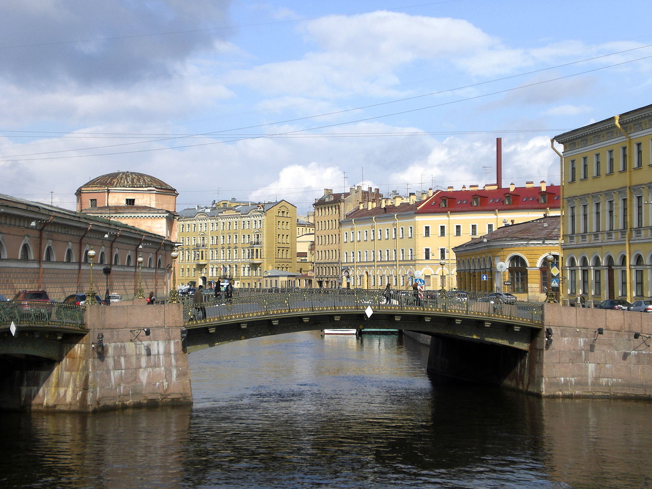 Bridge over a canal in St. Petersburg