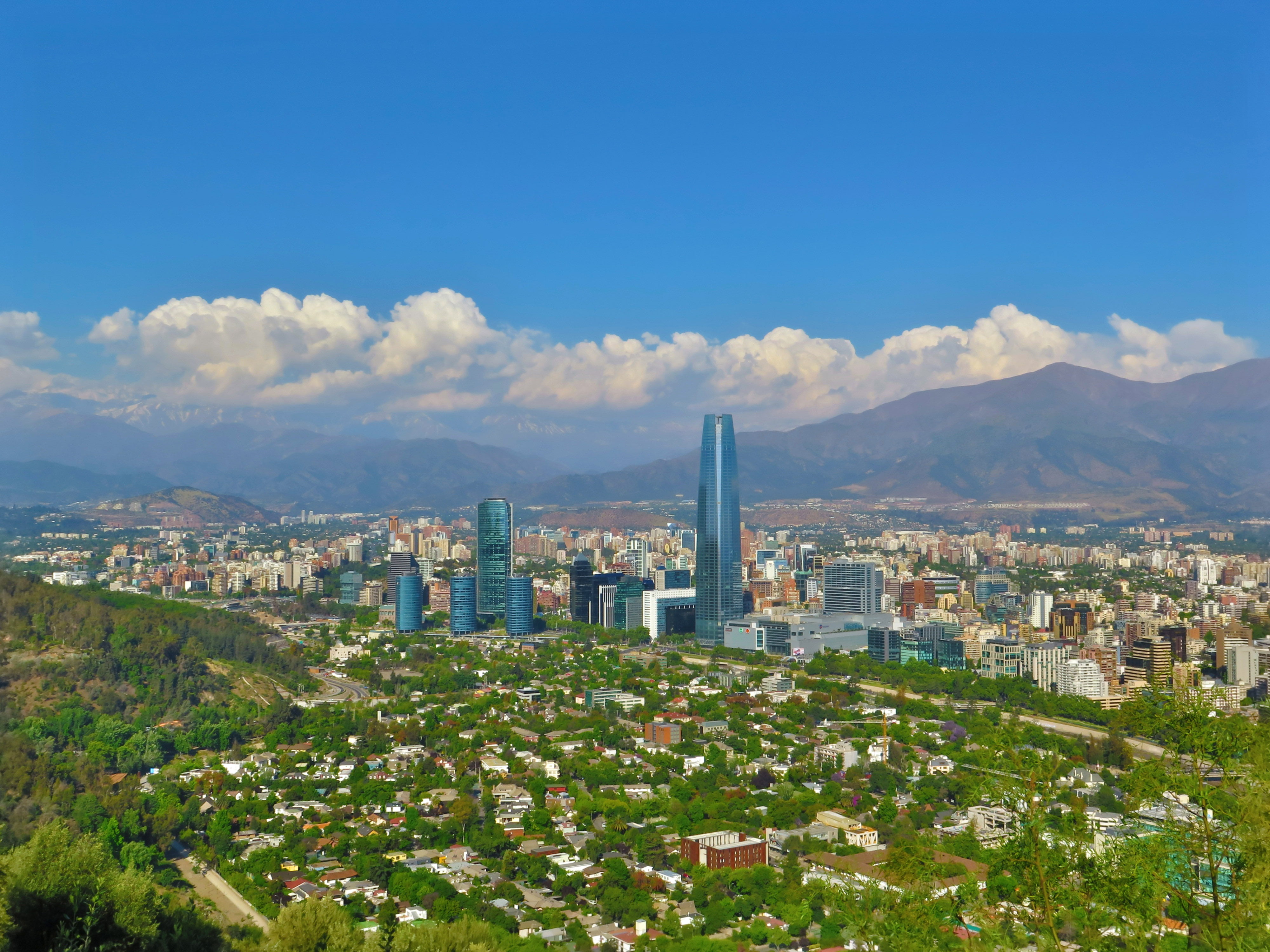 Santiago de Chile and mountains
