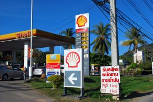 Shell gas station in Thailand.