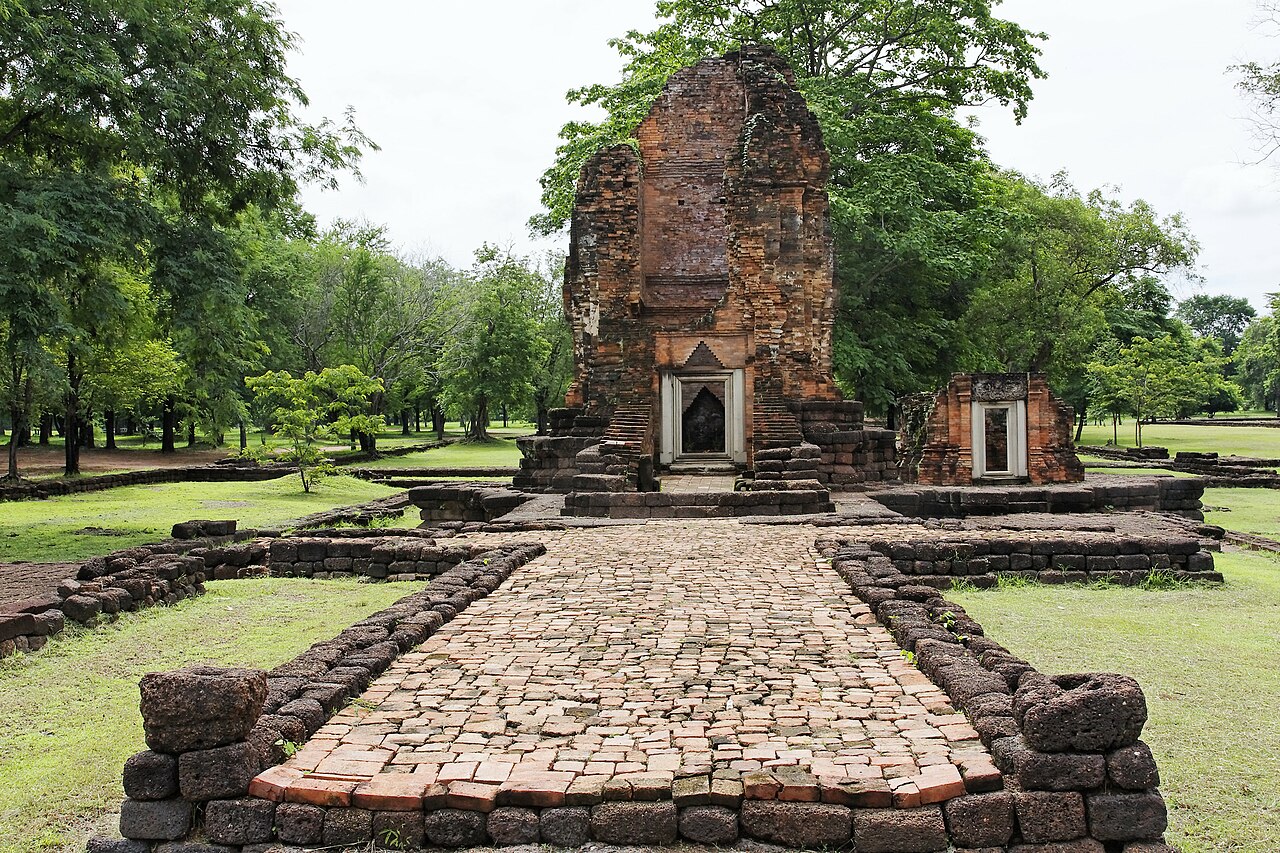 Prang Song Phi Nong at Si Thep Historical Park in Phetchabun Province, Thailand.