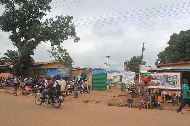 Hospital in Kenema, Sierra Leone, West Africa, where the Ebola virus samples are tested