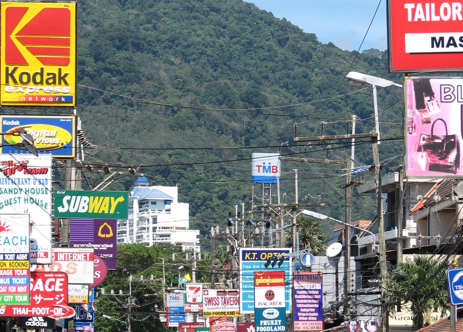 Signs in Patong, Phuket