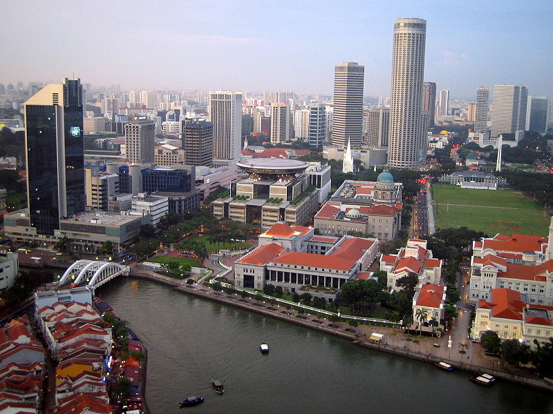 Singapore aerial view