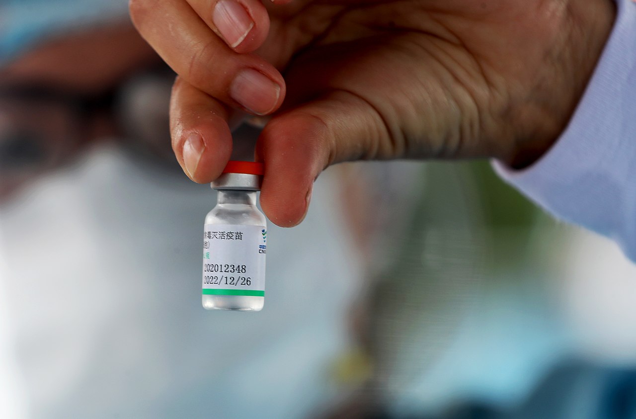 Sinopharm COVID-19 vaccine, developed by Sinopharm/China National Pharmaceutical Group