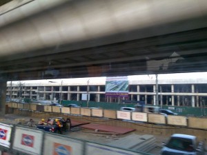 MRT Purple Line under construction in Bangkok