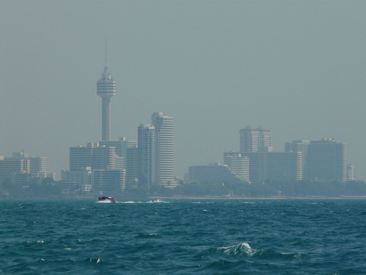 Smoke haze in Banglamung, Chonburi.