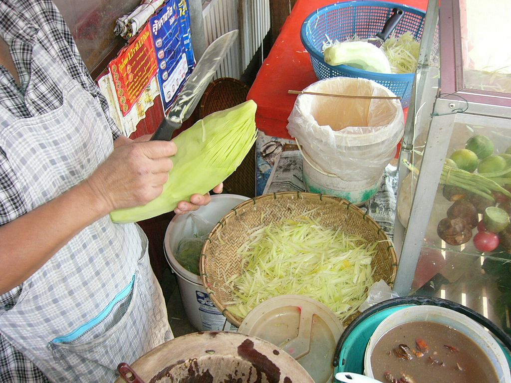 Som Tum street food vendor
