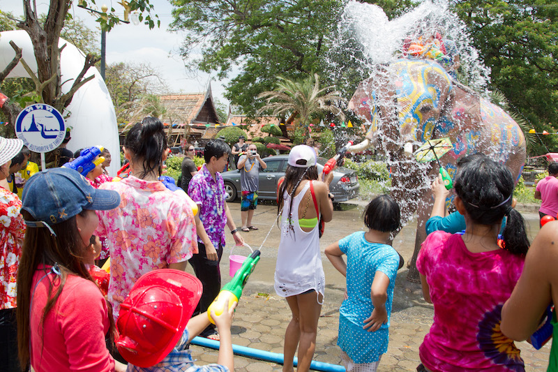 Songkran in Ayuttaya Province