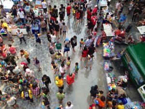 Songkran in Silom Road