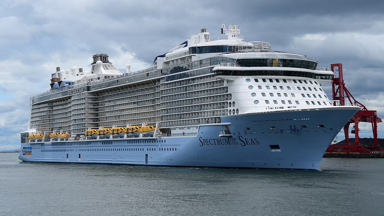 Spectrum of the Seas cruise ship to dock at Osaka Tempozan