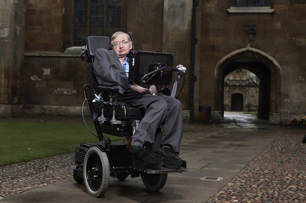 Stephen Hawking at Gonville & Caius College, Cambridge