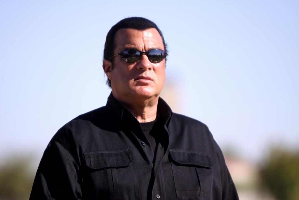 Steven Seagal speaking in Arizona, USA