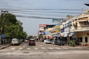 Street in in Ubon Ratchathani town