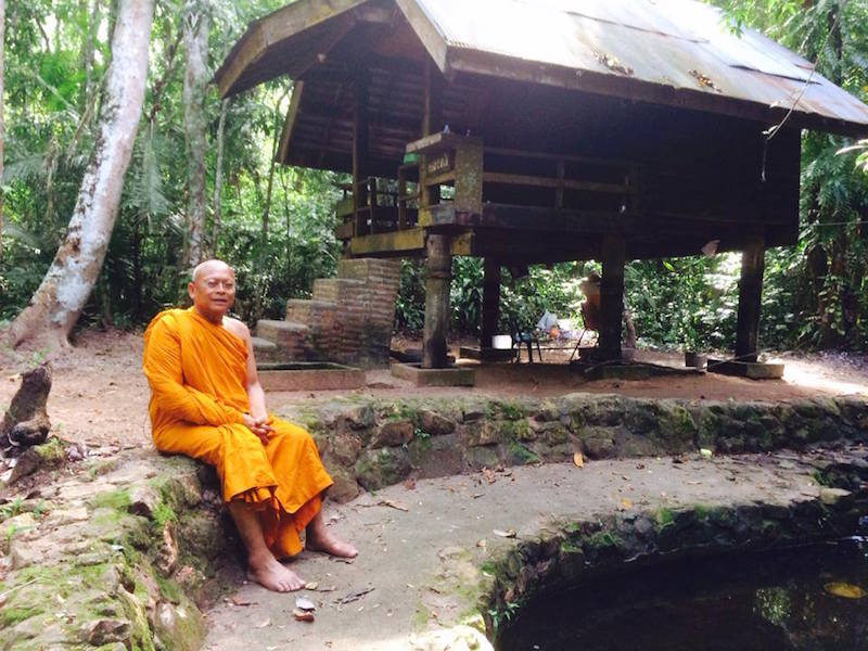 Suthep as Buddhist monk