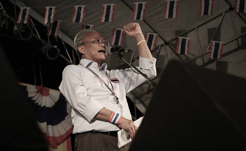 Suthep during Shutdown Bangkok protests