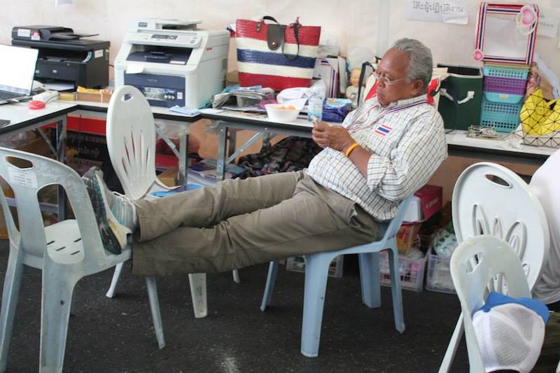 Suthep during the Bangkok protests