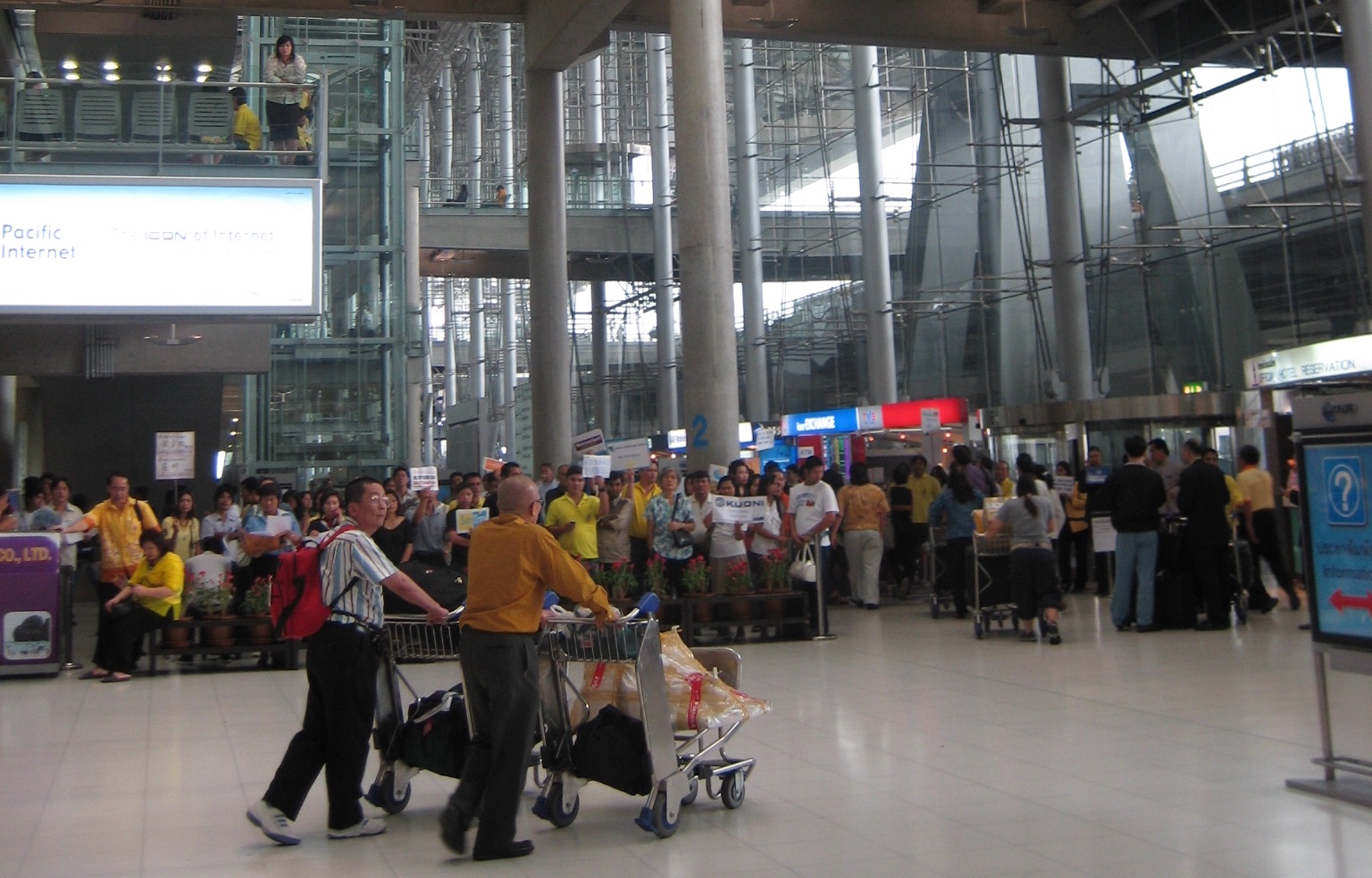 Arrival Hall at Suvarnabhumi Airport in Bangkok