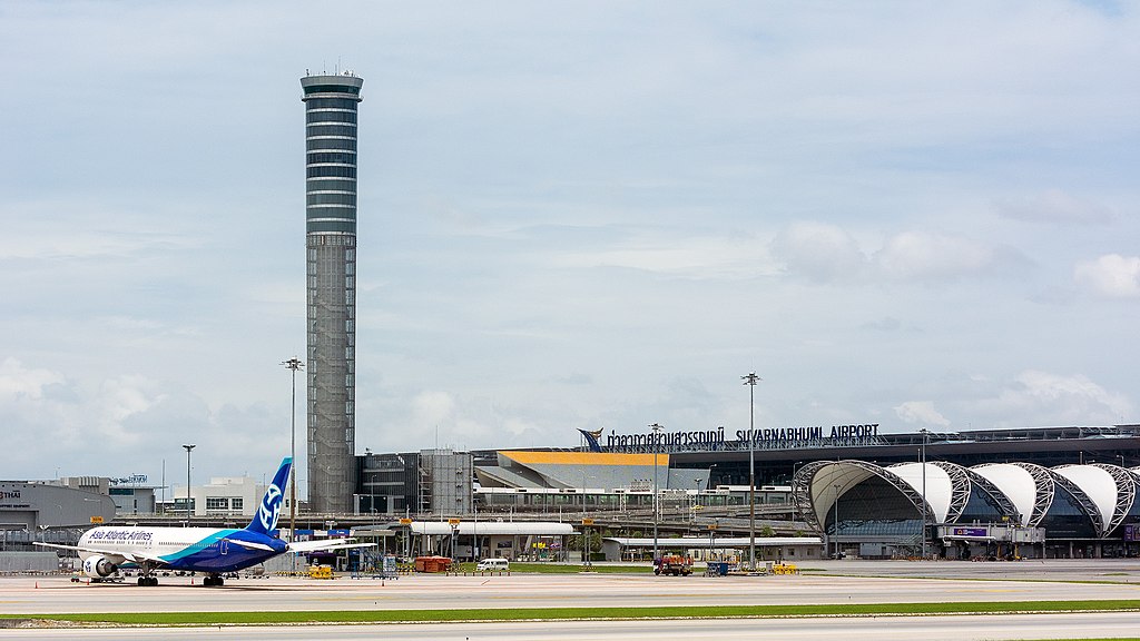 Control Tower at Suvarnabhumi Airport in Bangkok