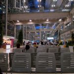 Bangkok Suvarnabhumi Airport Arrivals Hall (on far left)