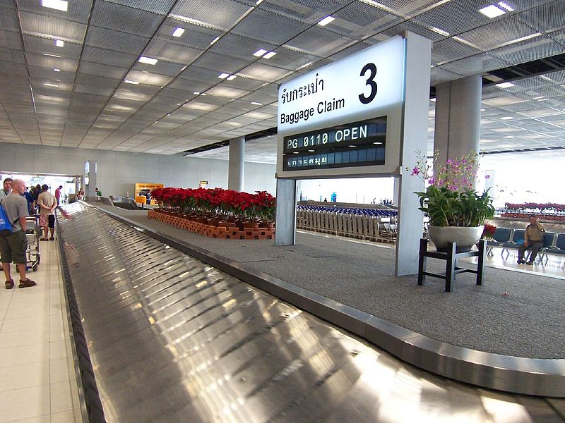 Baggage claim at Suvarnabhumi airport