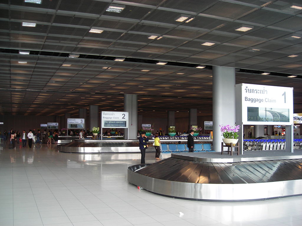 Baggage Claim at domestic terminal of Suvarnabhumi International Airport level 2, Bangkok