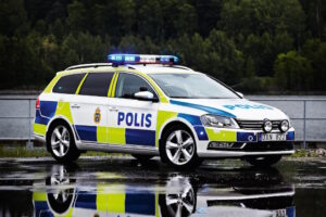VW Passat Swedish Police car