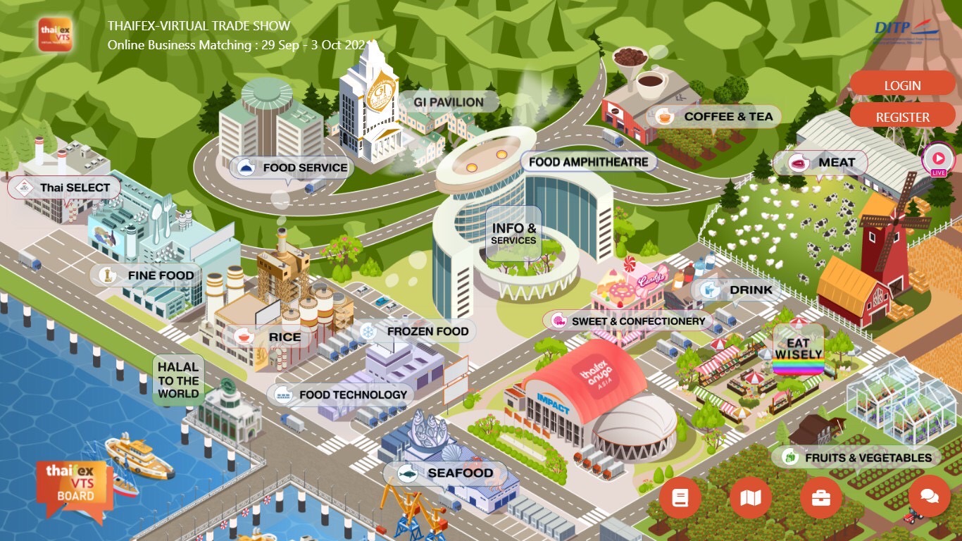 Thai Deputy Prime Minister Jurin led the opening of THAIFEX Virtual Trade Show