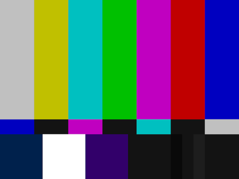 TV SMPTE Color Bars with Tone