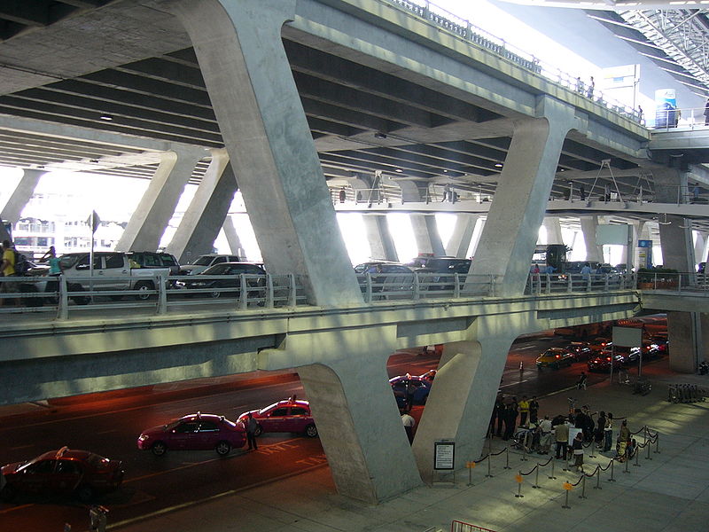 Official taxis at Suvarnabhumi International Airport in Bangkok