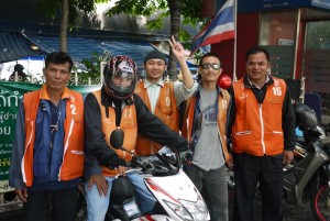 Motorcycle taxi in Thailand